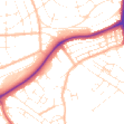 Daytime road noise heatmap for BS14 9TW