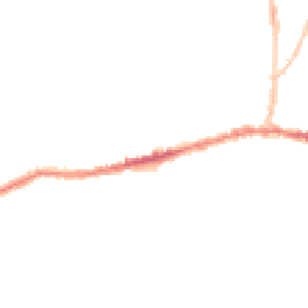 Night-time road noise heatmap for BS15 1BD