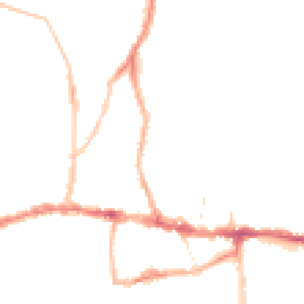 Night-time road noise heatmap for BS15 1SJ