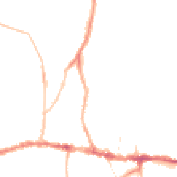 Night-time road noise heatmap for BS15 1SL