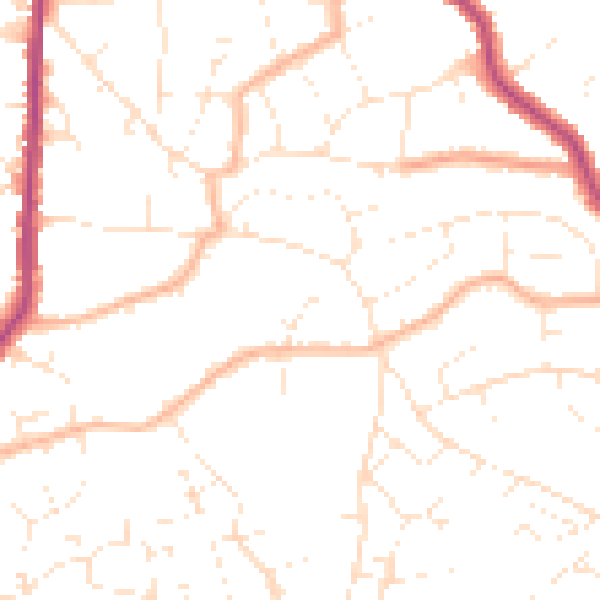 Daytime road noise heatmap for BS15 1XH