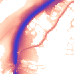 Daytime road noise heatmap for BS16 1AE