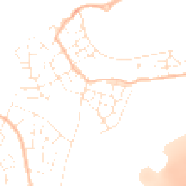 Daytime road noise heatmap for BS16 1AH