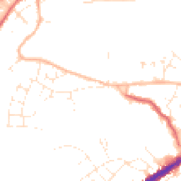 Daytime road noise heatmap for BS16 1AJ