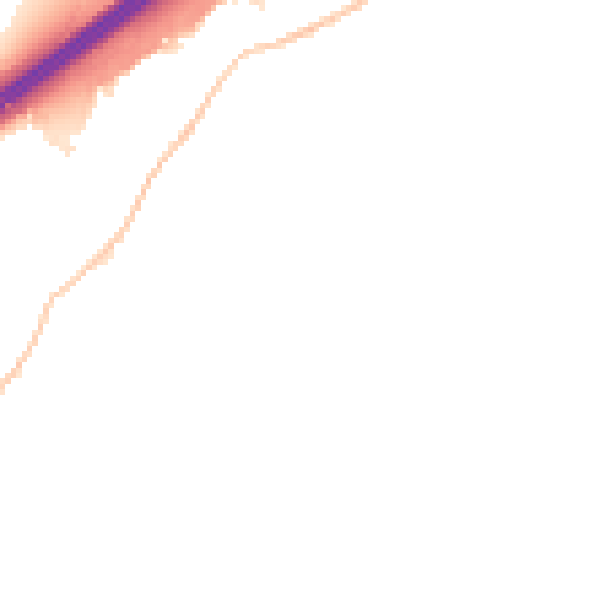 Night-time road noise heatmap for BS16 1AW