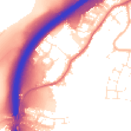 Daytime road noise heatmap for BS16 1AZ