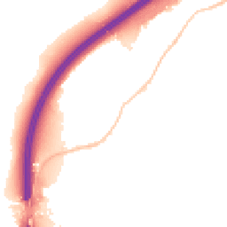 Night-time road noise heatmap for BS16 1AZ