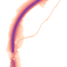Night-time road noise heatmap for BS16 1BD