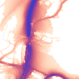 Daytime road noise heatmap for BS16 1BL