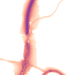 Night-time road noise heatmap for BS16 1BL