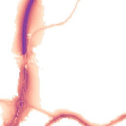 Night-time road noise heatmap for BS16 1BN
