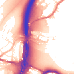 Daytime road noise heatmap for BS16 1BT