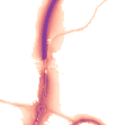 Night-time road noise heatmap for BS16 1BT