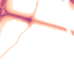 Night-time road noise heatmap for BS16 1PS