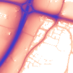 Daytime road noise heatmap for BS16 1QW