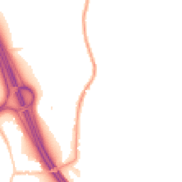 Night-time road noise heatmap for BS16 1SE