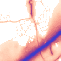 Daytime road noise heatmap for BS16 1WF