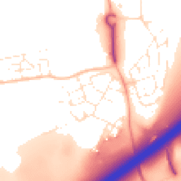 Daytime road noise heatmap for BS16 1WP