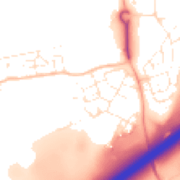 Daytime road noise heatmap for BS16 1WS