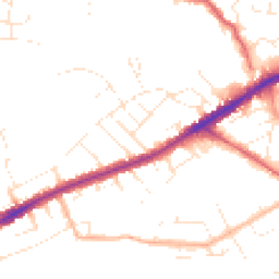 Daytime road noise heatmap for BS16 2AA