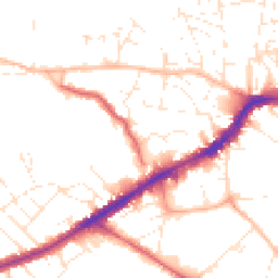 Daytime road noise heatmap for BS16 2DT