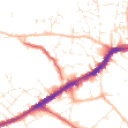 Daytime road noise heatmap for BS16 2EE