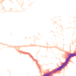 Daytime road noise heatmap for BS16 2GS