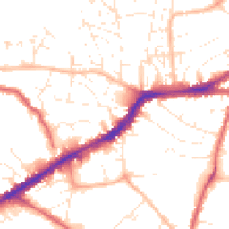 Daytime road noise heatmap for BS16 2HB