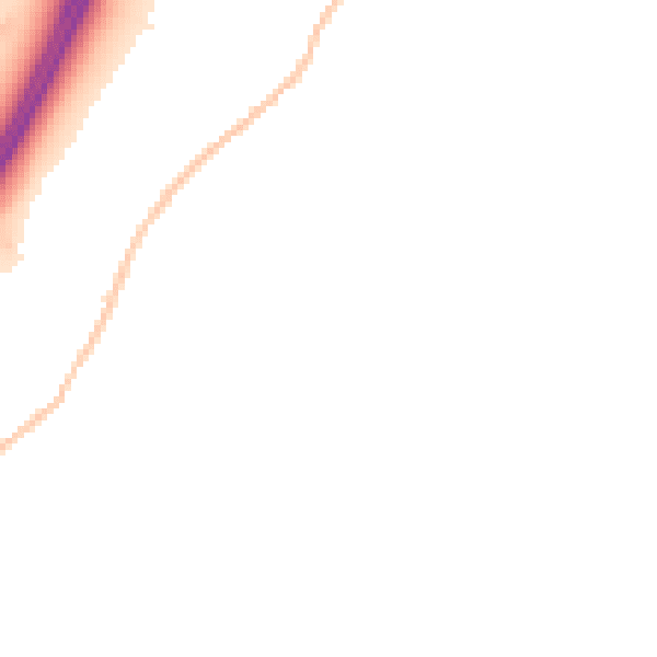 Night-time road noise heatmap for BS16 2QU