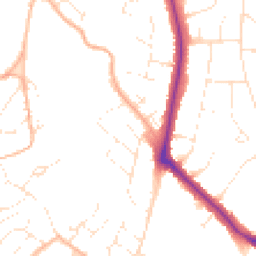 Daytime road noise heatmap for BS16 2RR