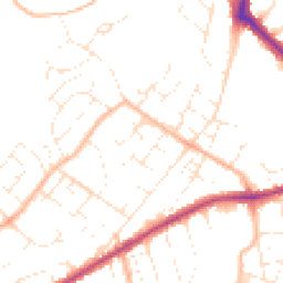 Daytime road noise heatmap for BS16 2UB