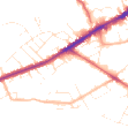 Daytime road noise heatmap for BS16 3DL