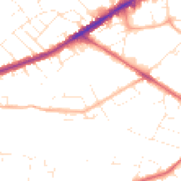 Daytime road noise heatmap for BS16 3LJ