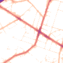 Daytime road noise heatmap for BS16 3QL