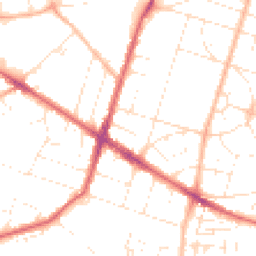 Daytime road noise heatmap for BS16 3QZ