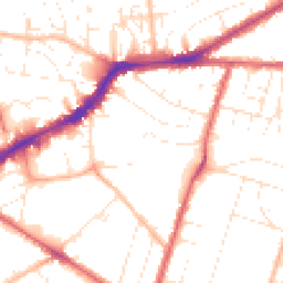 Daytime road noise heatmap for BS16 3SU