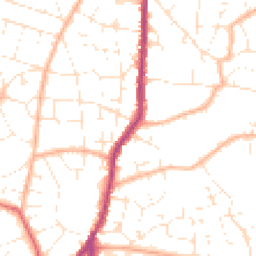 Daytime road noise heatmap for BS16 4BL