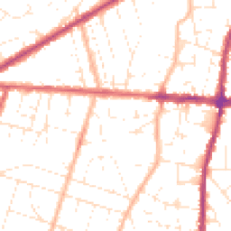 Daytime road noise heatmap for BS16 4LT