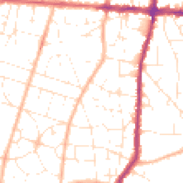 Daytime road noise heatmap for BS16 4NF