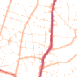 Daytime road noise heatmap for BS16 4PH