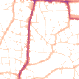 Daytime road noise heatmap for BS16 4QF