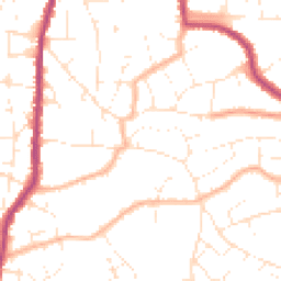 Daytime road noise heatmap for BS16 4RY