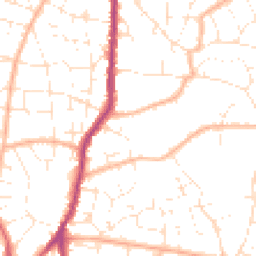 Daytime road noise heatmap for BS16 4RZ