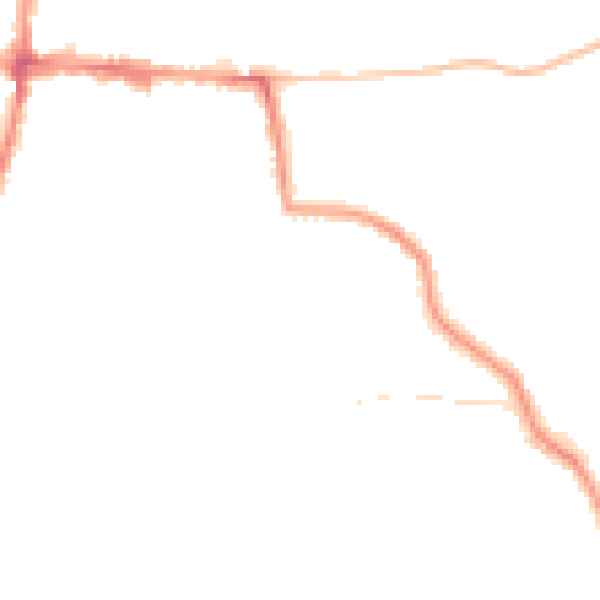 Night-time road noise heatmap for BS16 4SQ