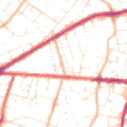 Daytime road noise heatmap for BS16 5DF