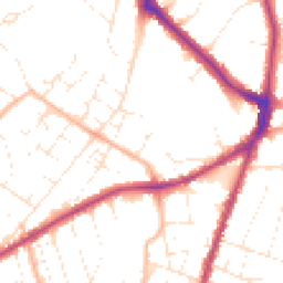 Daytime road noise heatmap for BS16 5EJ