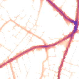 Daytime road noise heatmap for BS16 5EQ
