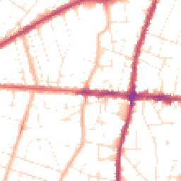 Daytime road noise heatmap for BS16 5HR