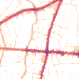 Daytime road noise heatmap for BS16 5HS