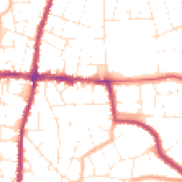 Daytime road noise heatmap for BS16 5NH